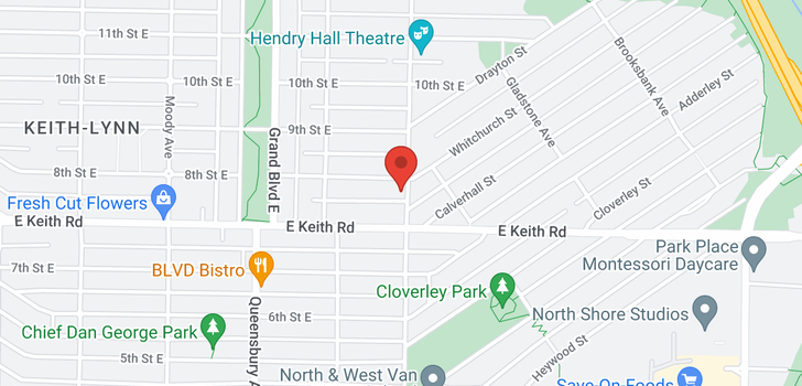 map of 793 E 8TH STREET